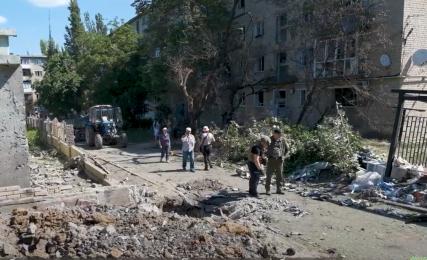 Destroyed Kindergarden Donetsk oblast Kurakhove town