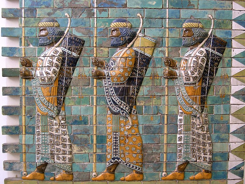 Persian warriors, Darius' palace, now in the Berlin Museum, picture by mshamma