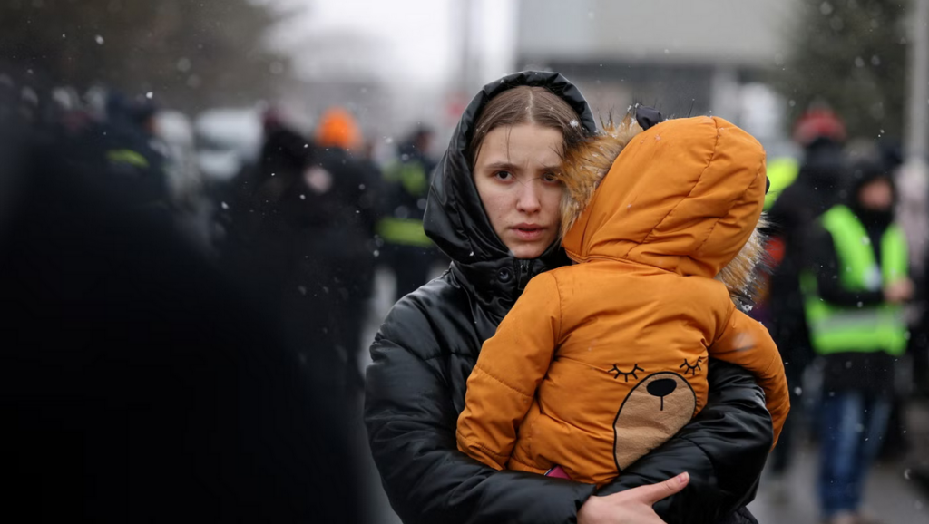 Women and children emigrating from Ukraine to other Europeancountries
